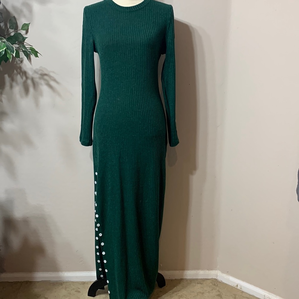 Elegant Green Maxi Dress
